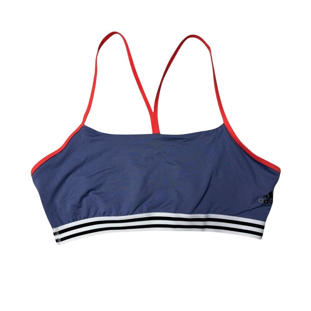 Adidas Climalite Vibrant Blue Criss Cross Sports Bra XL